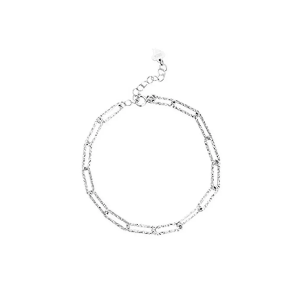 925 Sterling Silver Sparkling Chain Bracelet Female Ins Niche Design Lux…